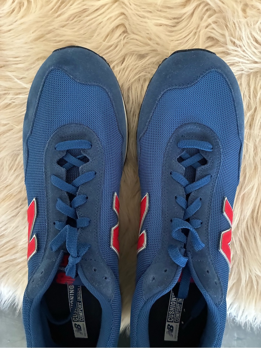NWOT NEW BALANCE 515 in Blue/Red/White Suede/Mesh
Size 18 - Picture 9 of 10